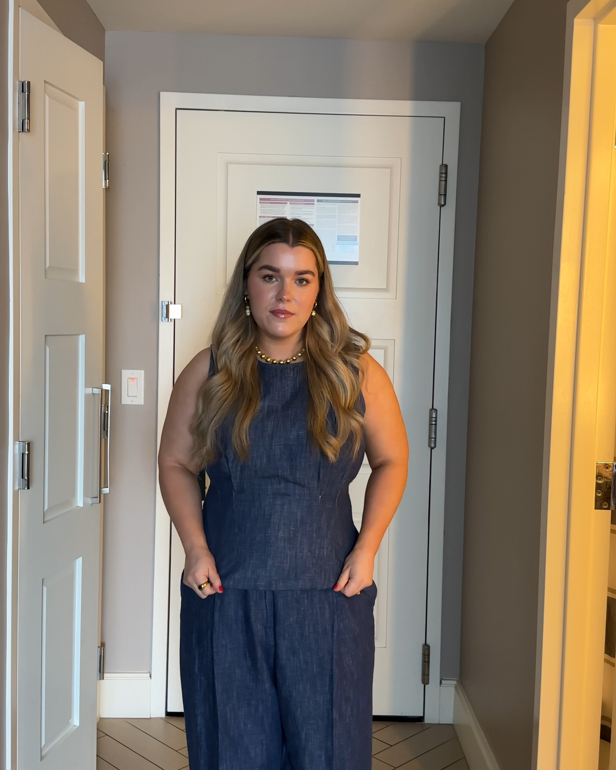 This denim / cotton two piece is one of my favourite purchases this month. 