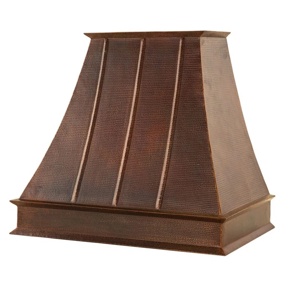 38 Inch 1250 CFM Hammered Copper Wall Mounted Euro Range Hood with Screen Filters HV-EURO38-C2036... | Wayfair North America