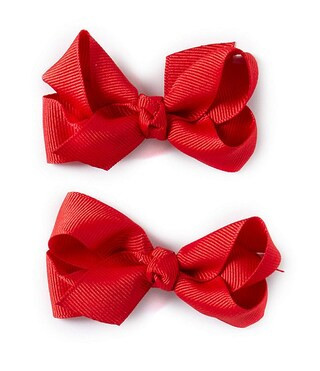 Baby Girls 2-Pack Mini Grosgrain Hair Bows | Dillard's