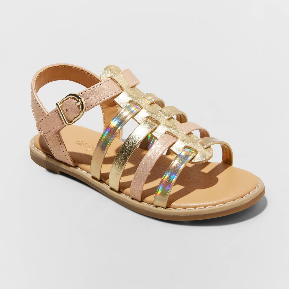 Toddler Girls' Shanel Ankle Strap Sandals - Cat & Jack 9, MultiColored | Target