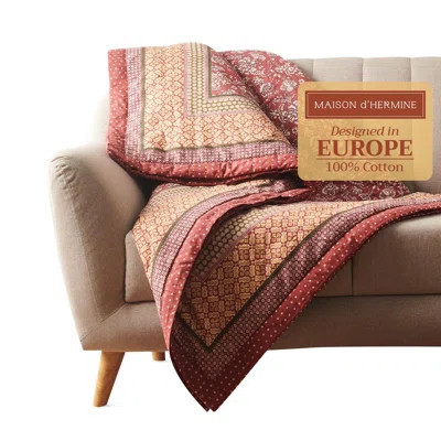 Maison d' Hermine Throw Blanket for Couch Lightweight Soft Warm Breathable Cotton Throw Blankets for Bed Girls Boys Women Men Gifts Sofa Living Room V | Wayfair North America