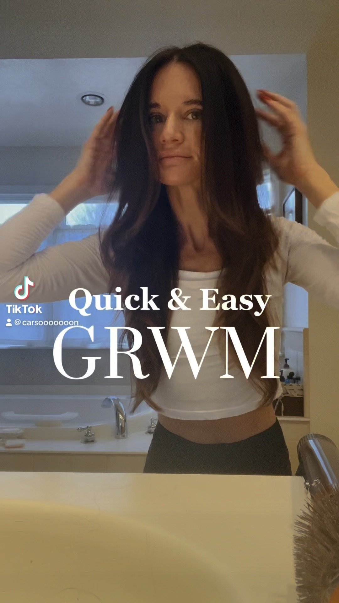 My easy out-the-door routine! Comment Dyson tips below!! ☺️🙏🏼 GRWM | Dyson air wrap | tarte | lotion | makeup routine | hair tutorial | blowout | natural makeup | beauty tips 

#LTKMostLoved #LTKbeauty #LTKfindsunder50