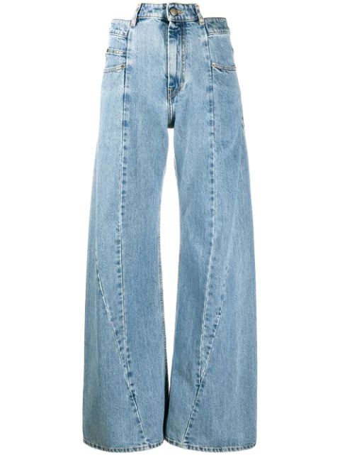 Décortiqué wide-leg jeans | Farfetch (UK)