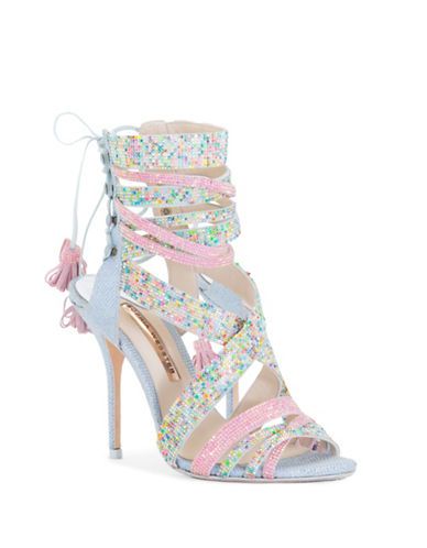 Sophia Webster Strappy Lace-Up Sandals-PINK MULTI-EUR 38/US 8 | The Bay (CA)