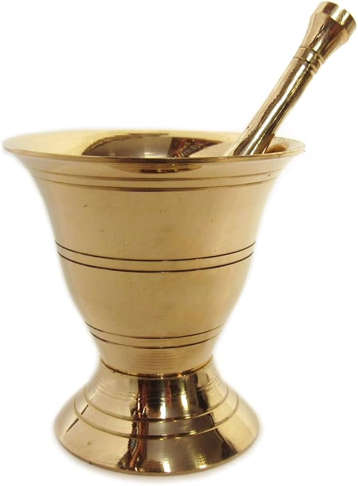How to Grind & Brew Saffron: Affordable Handmade Mini Brass Mortar and Pestle Set for Saffron and... | Amazon (US)