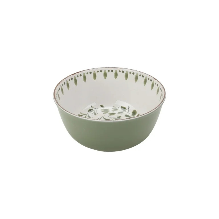 Better Homes & Gardens Bamboo Melamine Cereal Bowl, Green | Walmart (US)