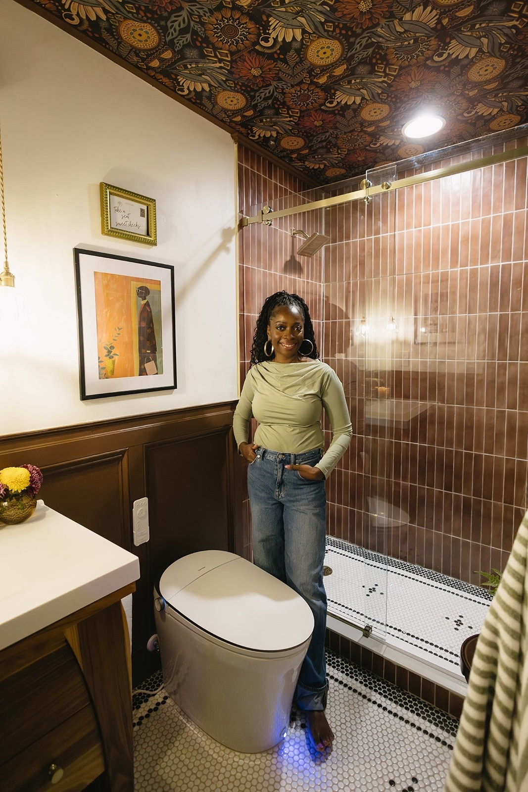 The basement bathroom speakeasy is live and I am obsessed. Shop everything in this space right here! 

#LTKHome