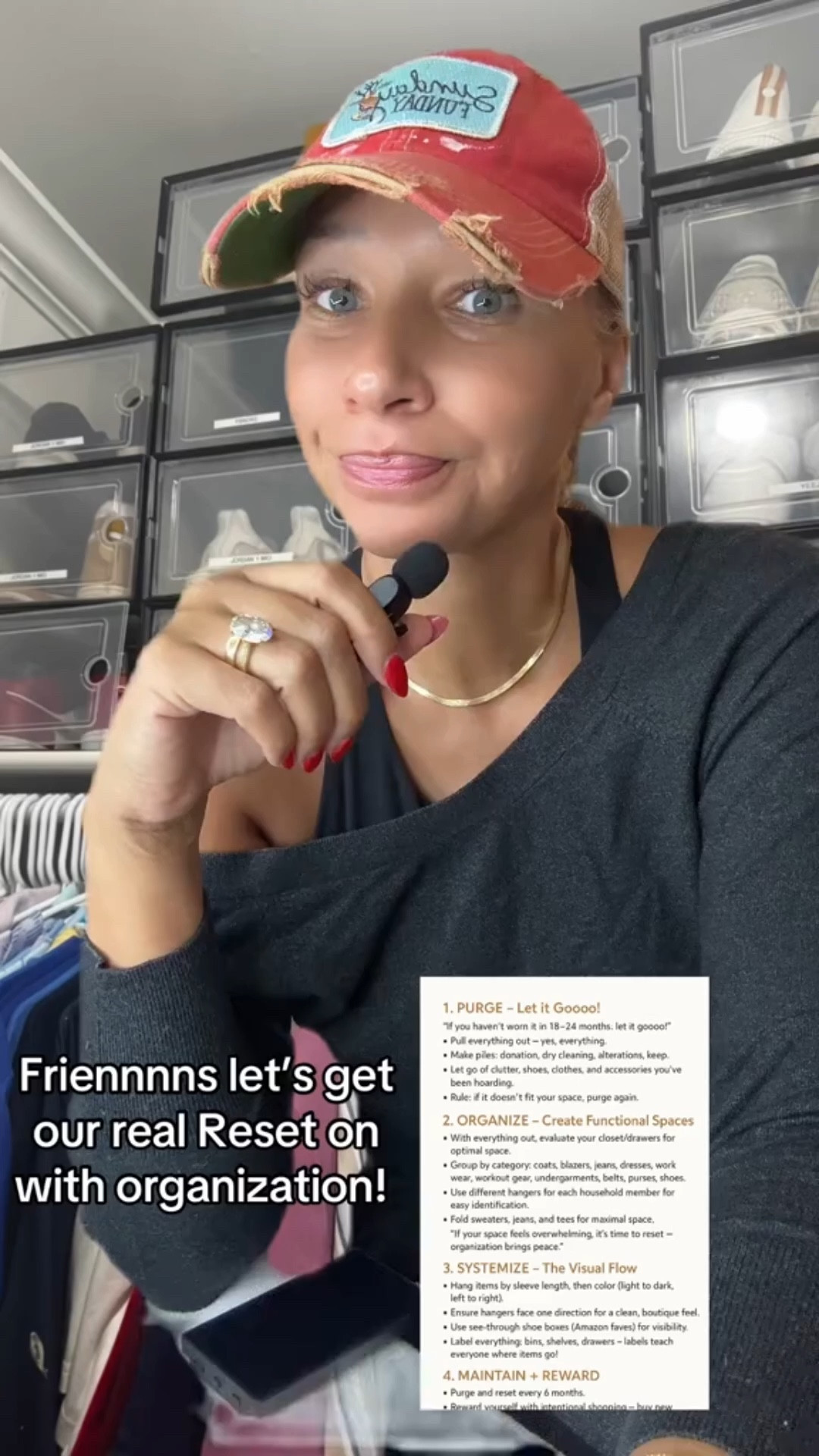 Watch me work the CANNON Collective Reset & Co. method.

If you haven’t worn it in 15–24 months… let it go.
Purge. Edit. Curate. Organize for the season.

RESET REMINDERS:
• Use different hanger styles for each household member for easy identification.
• If your space feels overwhelming, it’s time to reset — organization brings peace.
• Systemize the visual flow: hang by sleeve length, then color (light to dark).

Create functional spaces that work for your real life.

All items linked.

#LTKhome #LTKcreator #ClosetReset #HomeOrganization #SundayFunday #CANNONCollective #ResetYourSpace