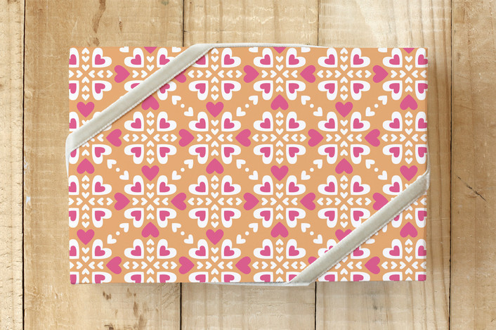 Folk Heart Wrapping Paper | Minted