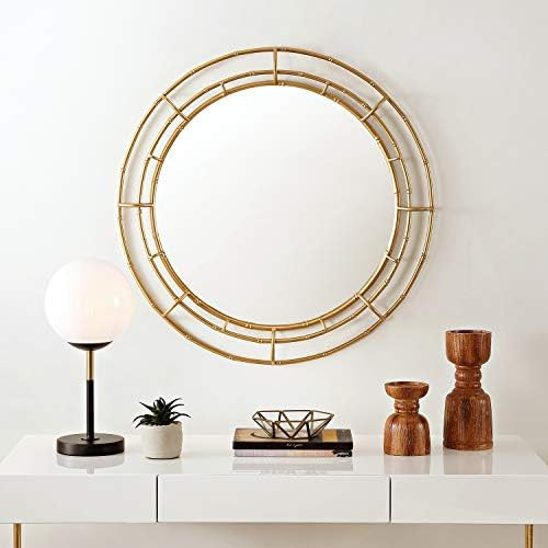 Safavieh 32.9-Inch Round Nemi Wall Mirror | Amazon (US)