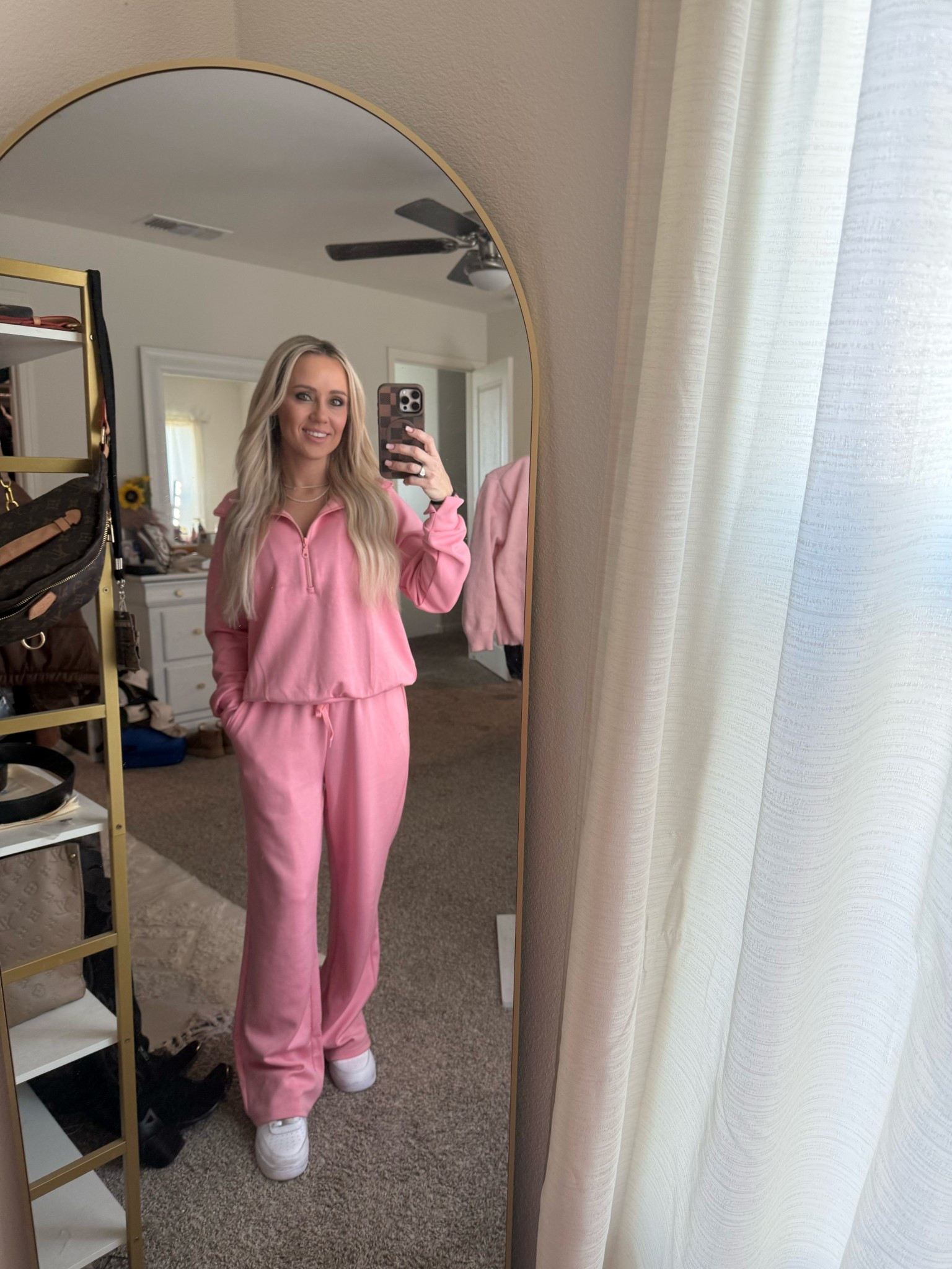 One of my FAVORITE lounge sets ever 🤍

This quarter zip + wide leg pant set is insanely comfy, great quality, and comes in so many colors. It’s one of those sets that actually holds up after washing and still looks cute enough to wear out 🙌🏼

Perfect for school runs, errands, or just staying cozy at home. I have multiple colors and I’m not even sorry about it 💗

#LoungeSet
#TwoPieceSet
#MatchingSet

#LTKValentine #LTKootd #LTKdayinmylife