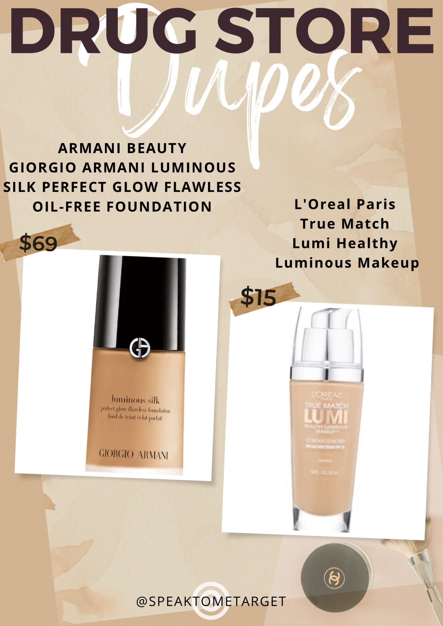 dupe giorgio armani luminous silk foundation
