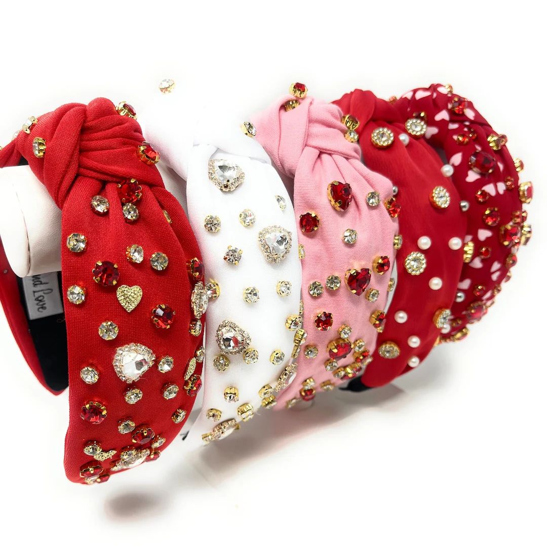 Valentines Day Headbands Valentines Knot Headband - Etsy | Etsy (US)
