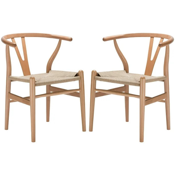 Poly & Bark Weave Chair in Natural (Set of 2) - Walmart.com | Walmart (US)