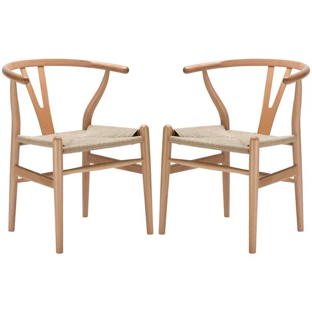 Poly & Bark Weave Chair in Natural (Set of 2) - Walmart.com | Walmart (US)