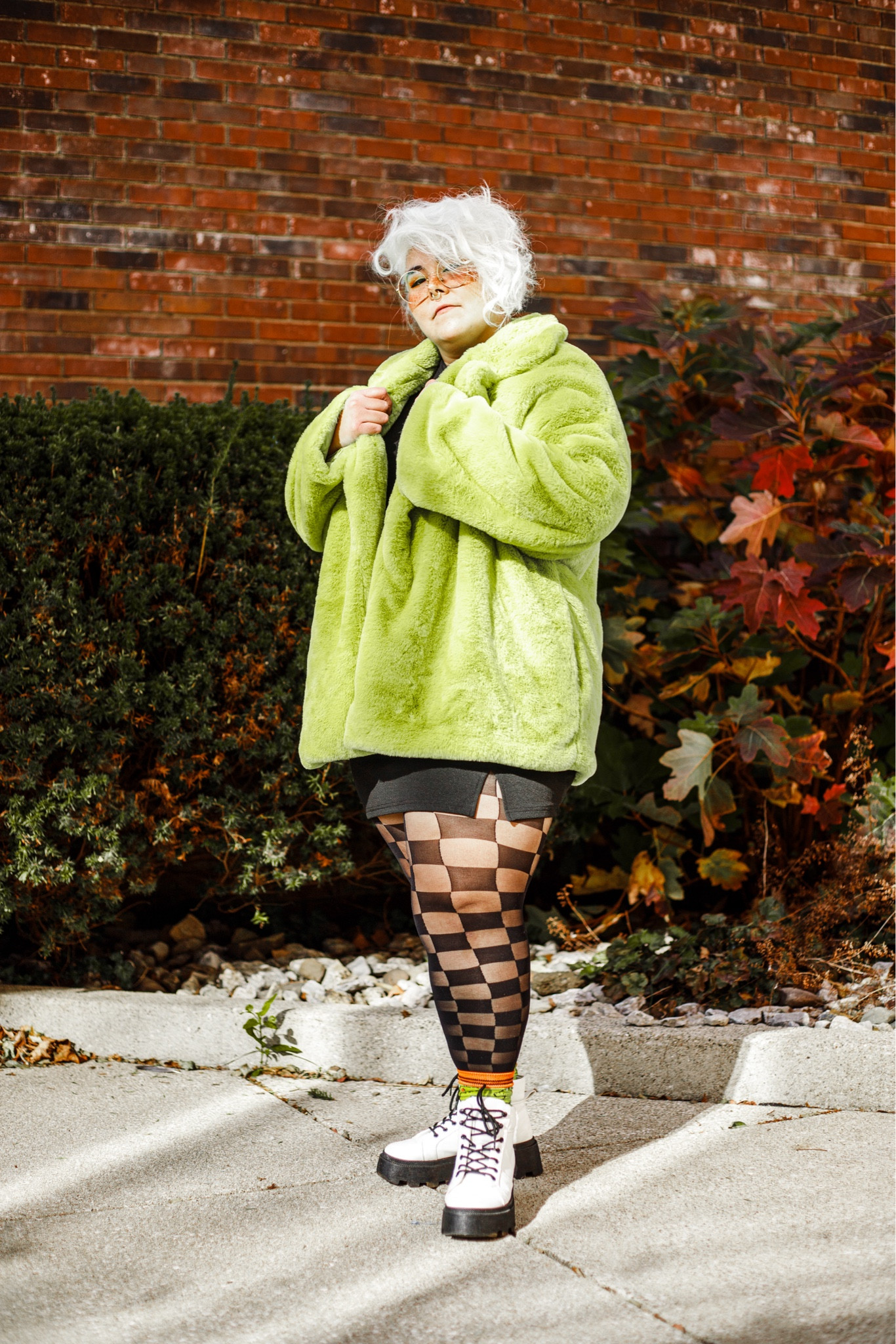 Plus Size Winter Outfit 
Shirt, skirt & Coat: Shein 
Tights: Snag Tights 
Boots: Forever21 (3 yrs ago)

#LTKplussize #LTKstyletip #LTKmidsize