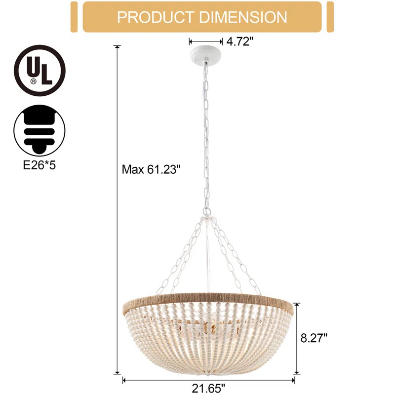 Kaylin 5 - Light Dimmable Empire Chandelier | Wayfair North America