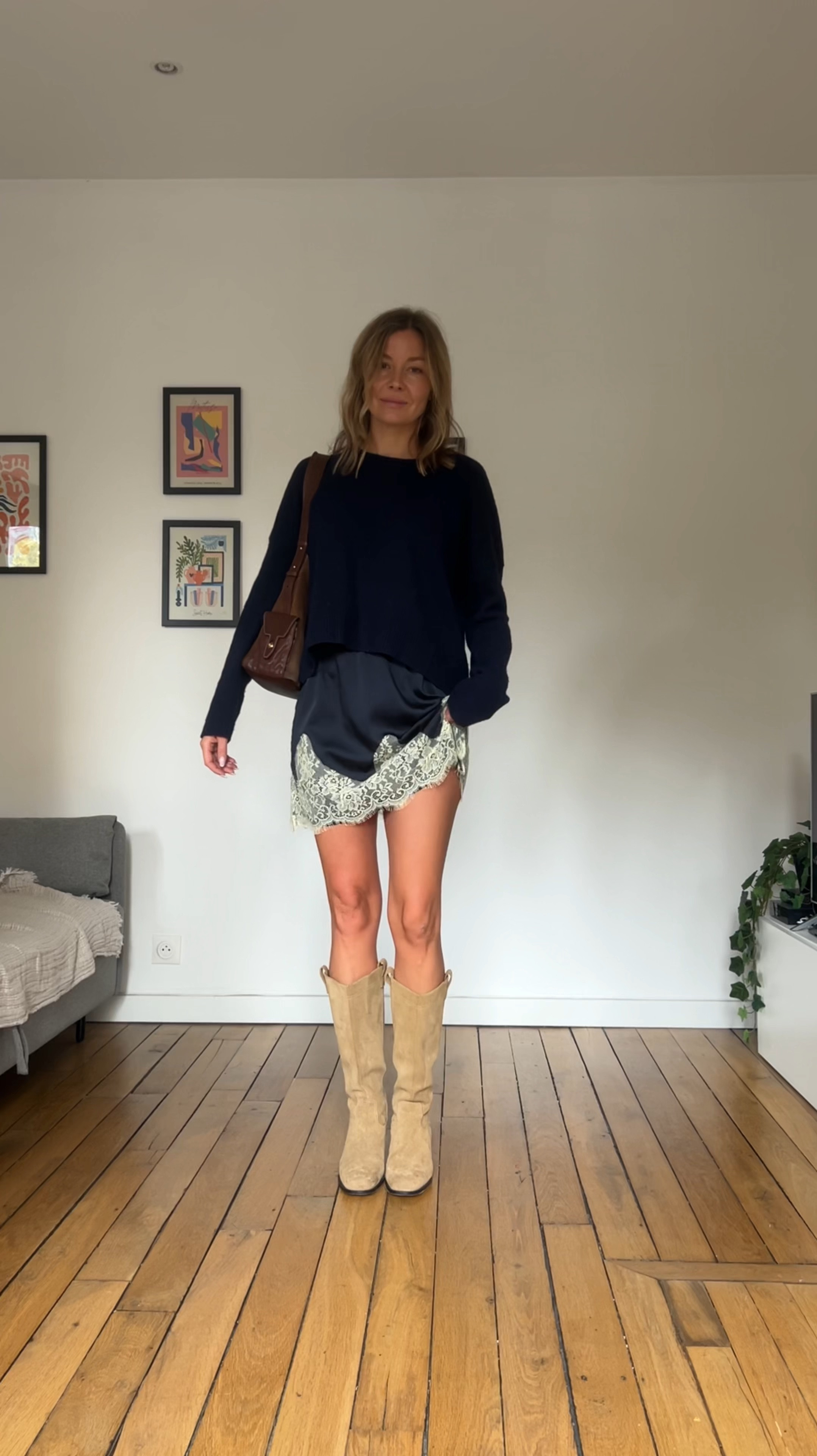 Fall wardrobe staples, knits, jeans, skirts 