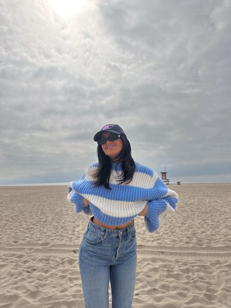 Sweater weather on the beach in California 

#LTKtravel #LTKSeasonal #LTKfindsunder100