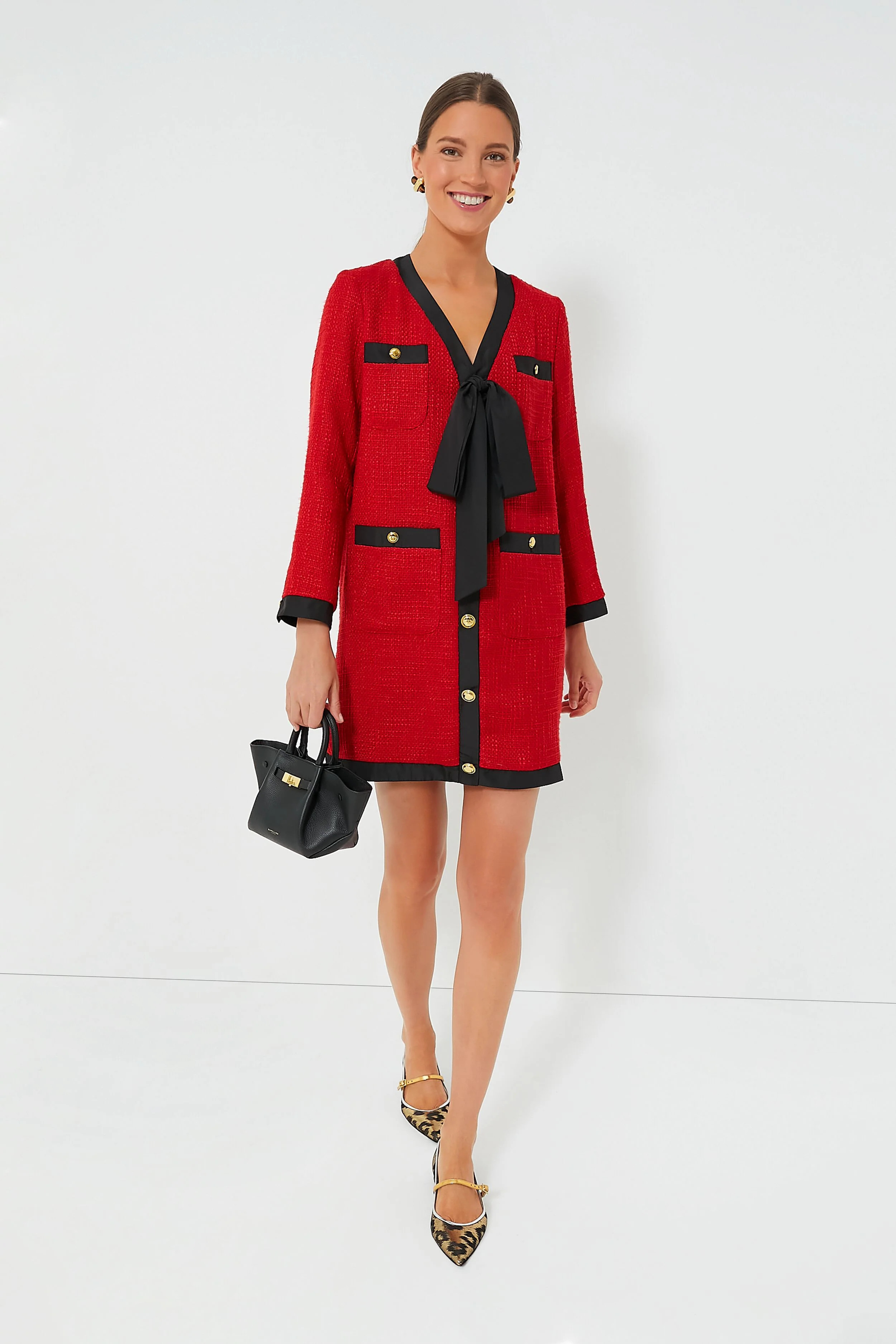 Coco Tweed Bow Dress | Tuckernuck (US)