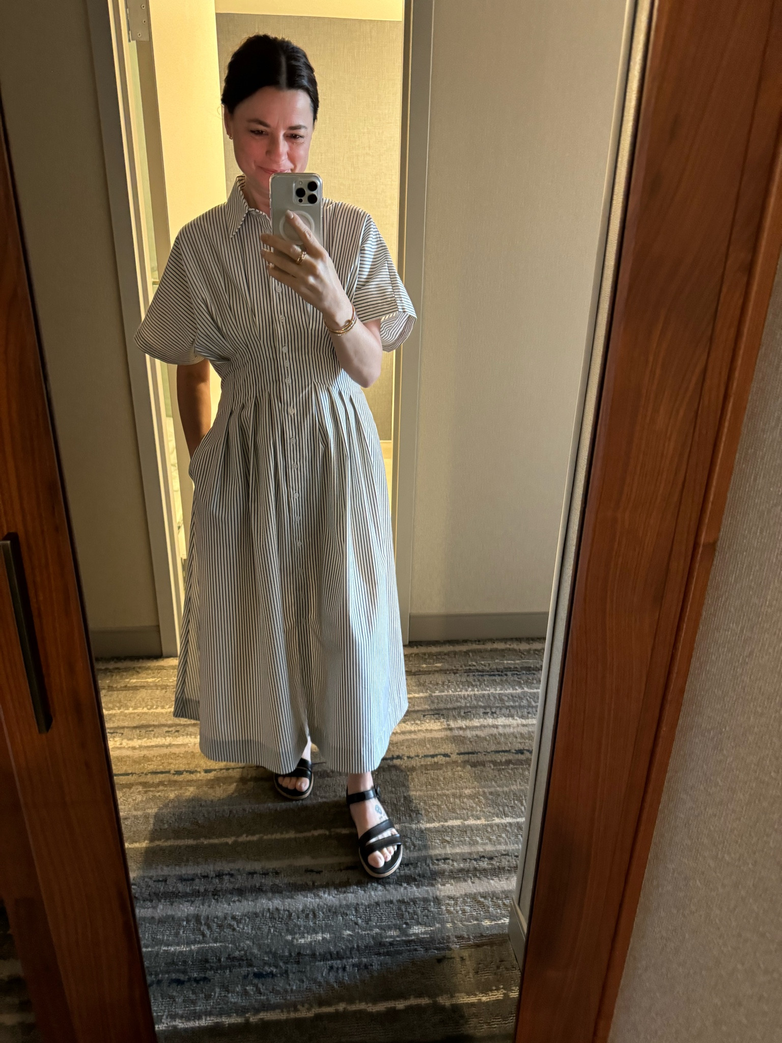 Day 4 of our business trip called for a Better Than Basic shirt dress!  This thing flatters every size - just read the reviews and look at the review pictures!  Add these shoes for the perfect combo!

#LTKStyleTip #LTKWorkwear #LTKShoeCrush