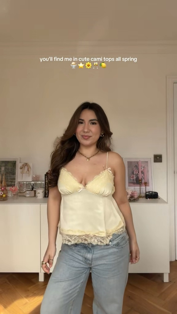 girls I found the perfect spring cami on asos! I got a size S 🍯🍋⭐️   #springtrends #springstyle #springoutfits #springfashion #springaesthetic 

#LTKuk #LTKspring #LTKstyletip