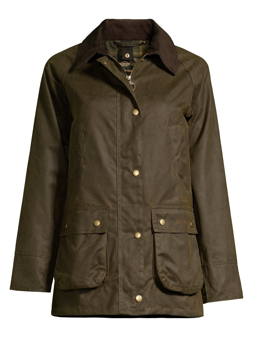 Women's Acorn Wax Cotton Jacket - Olive - Size 10 | Saks Fifth Avenue