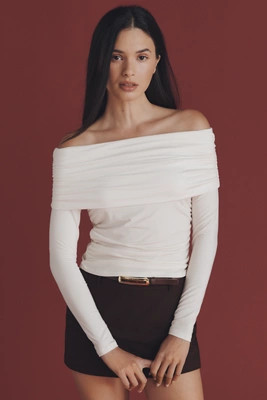 Reformation Florentina Knit Off-The-Shoulder Top | Anthropologie (US)