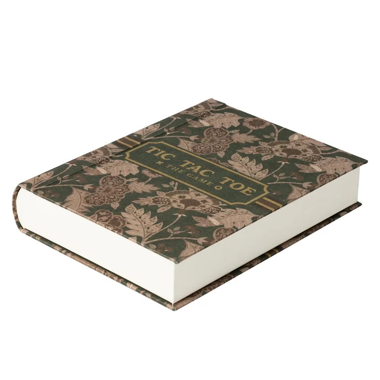 Home Decor Collection Sterling & Noble Home Green Floral Tic Tac Toe Game Set Book | Walmart (US)