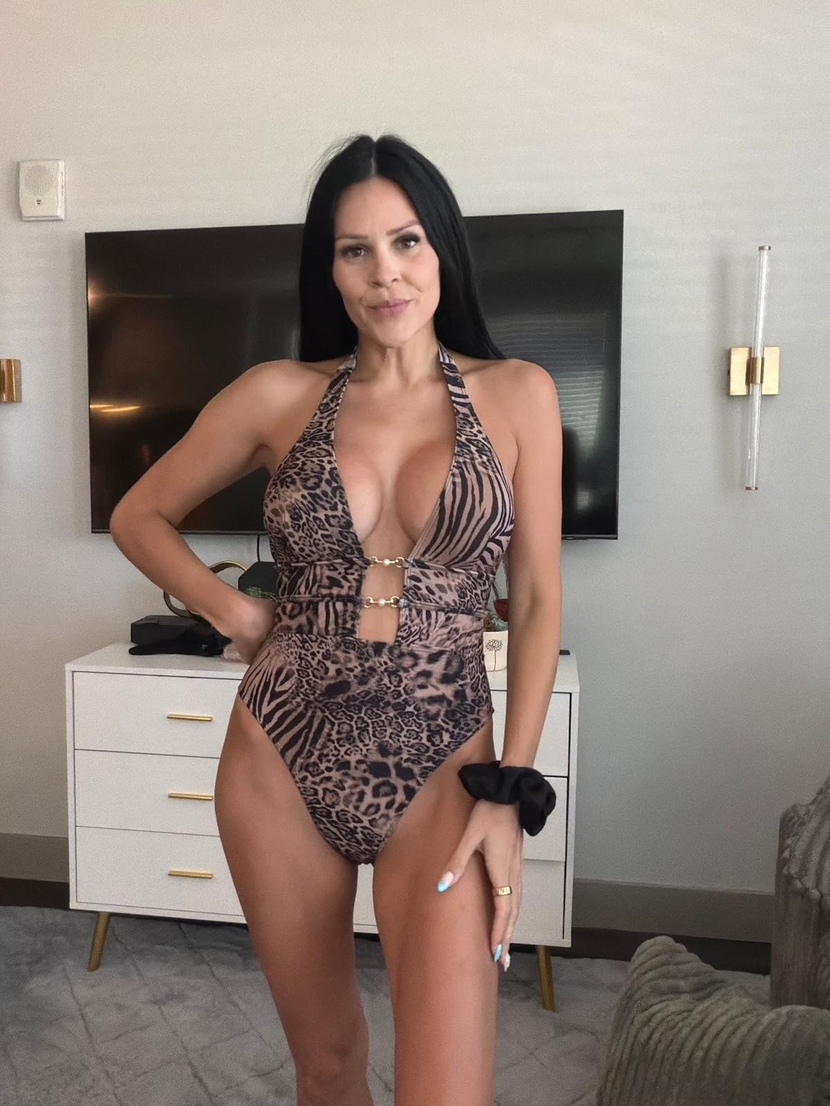 Wild for this print! The ultimate flattering one-piece for your next tropical getaway. Click the link in bio to shop this look! #animalprint #swimwear #vacationstyle 

 #LTKdayinmylife #LTKSaleAlert #LTKSwim