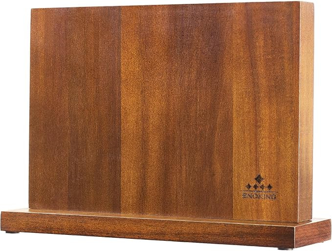 ENOKING Magnetic Knife Block 12.5 x 9 Inches, Double Side Magnetic Knife Holder Built in Three Po... | Amazon (US)