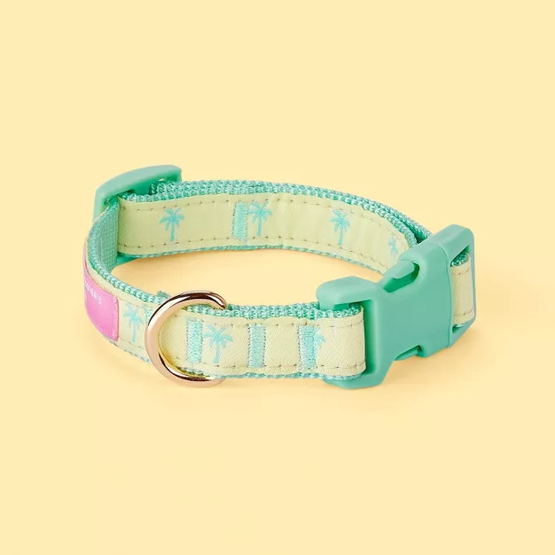 Palm Tree Dog Collar Light Yellow/Green - Stoney Clover Lane x Target | Target