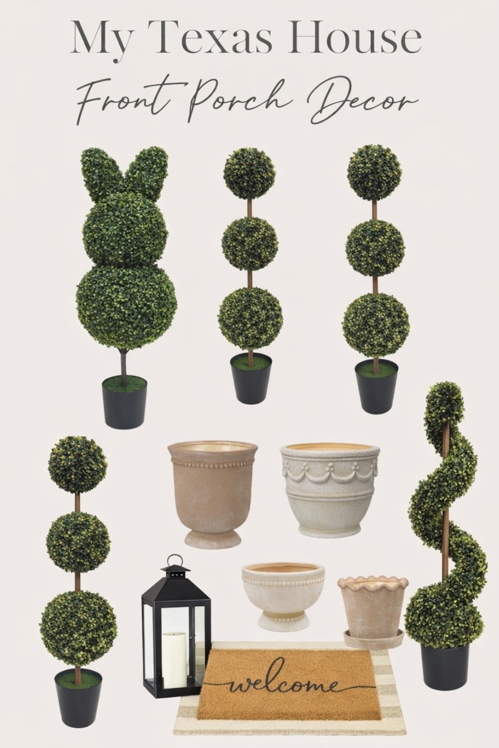 Design the perfect front porch for spring with these beautiful topiaries & planters by My Texas House sold exclusively at Walmart!

Spring decor, porch decor, front porch, outdoor decor, my Texas house, Walmart spring decor


#LTKSeasonal #LTKSpringSale #LTKHome