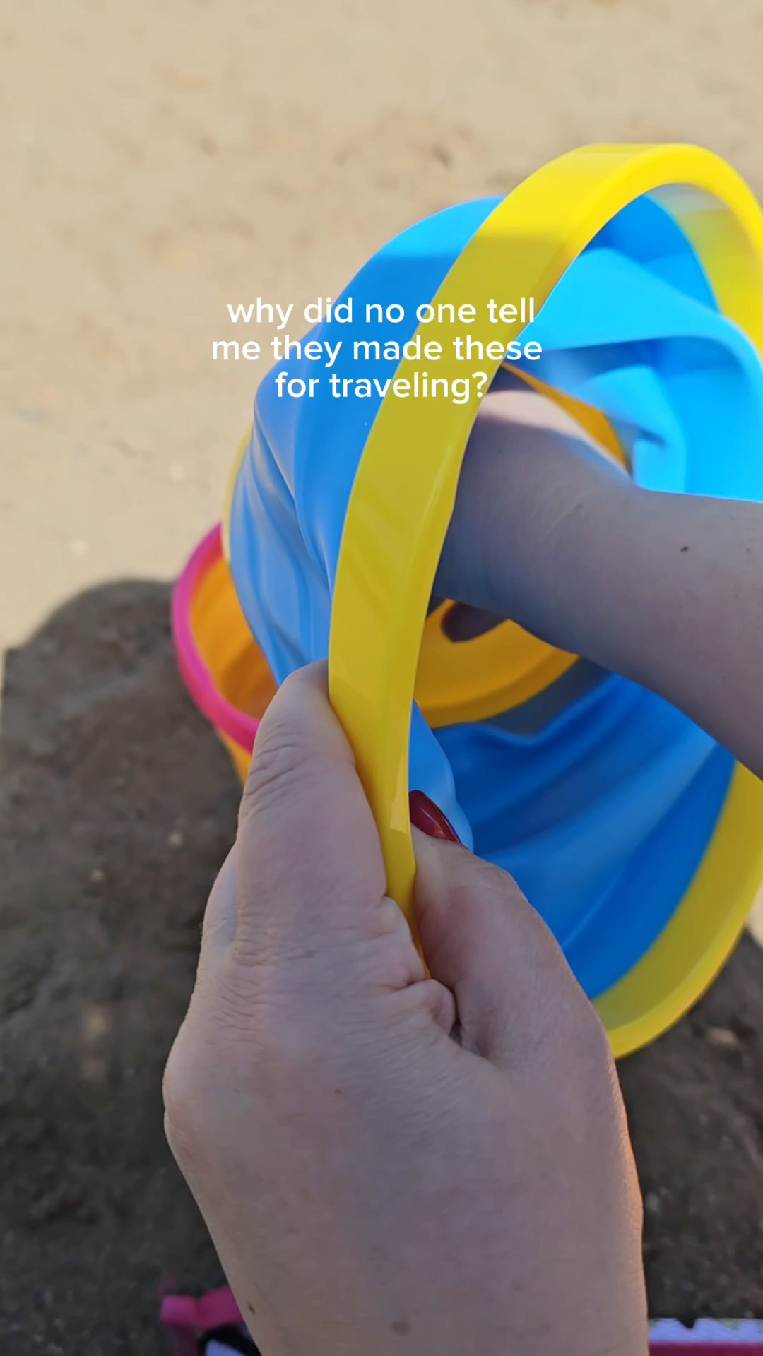 Collapsible sand buckets for traveling!

#LTKmomlife