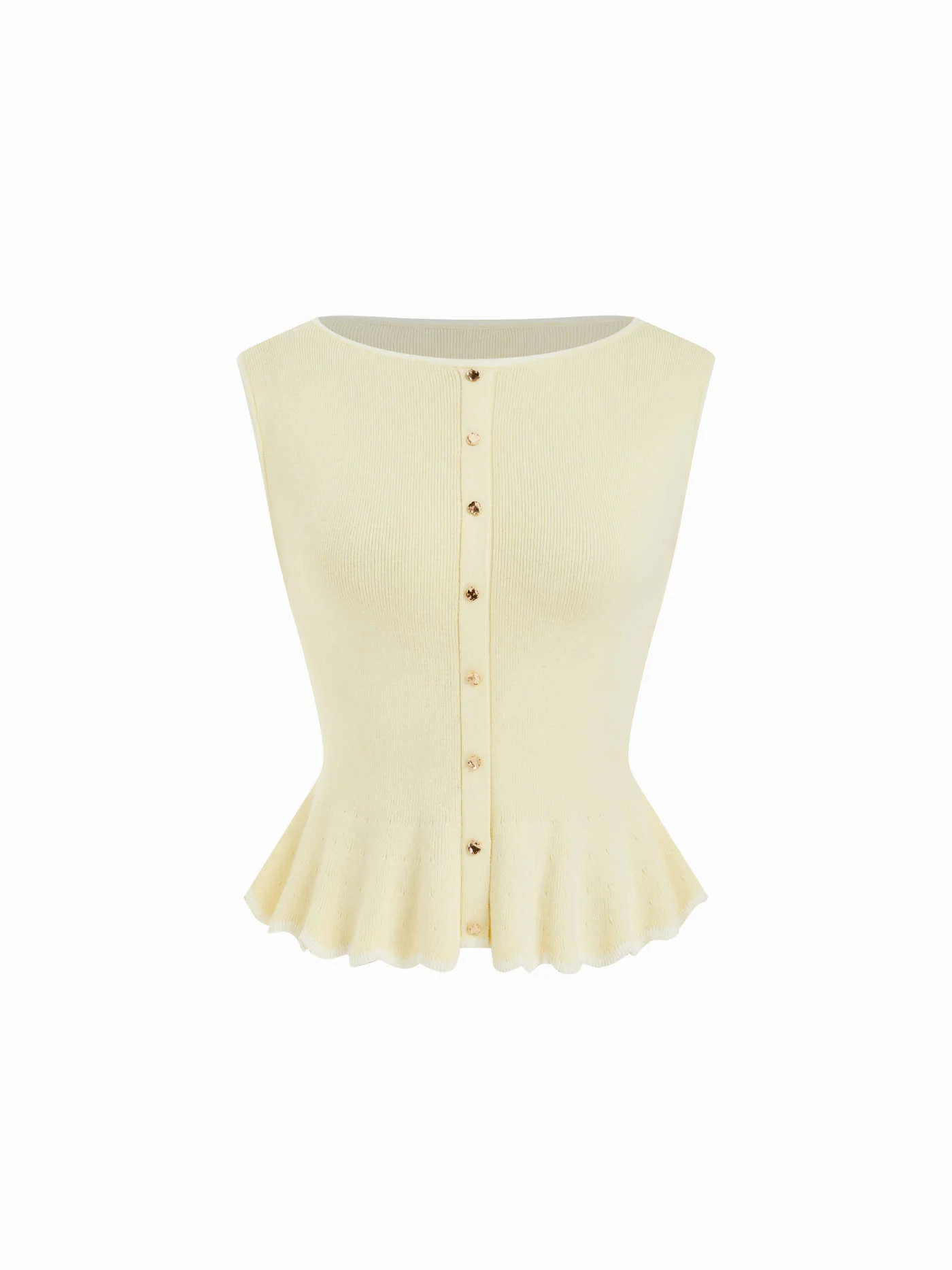 Knit Collar Colorblock Metal Button Short Sleeve Top $39.90Flash Shipping | Cider