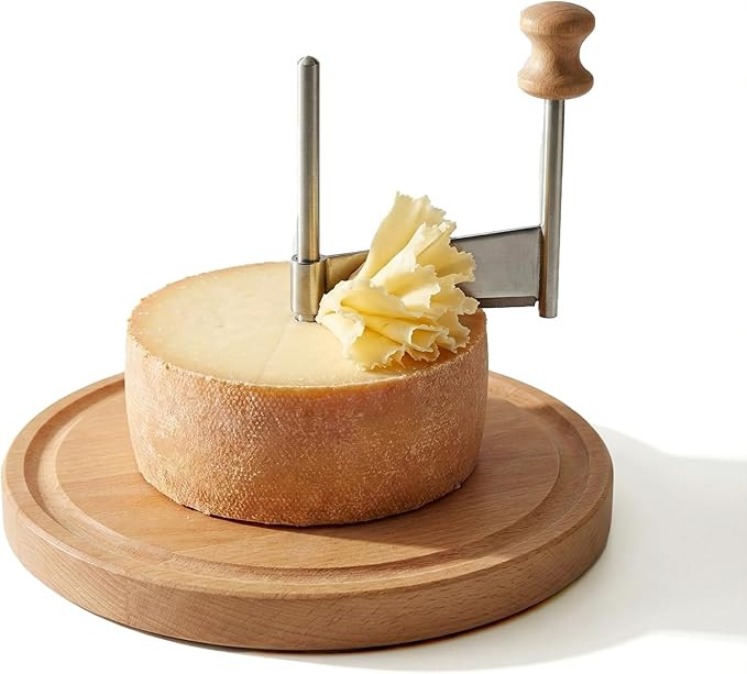 RWIXR Cheese Curler, Cheese Curler Wheel for i.a. Tête de Moine and Chocolate, Sharp Blade, Wood... | Amazon (US)
