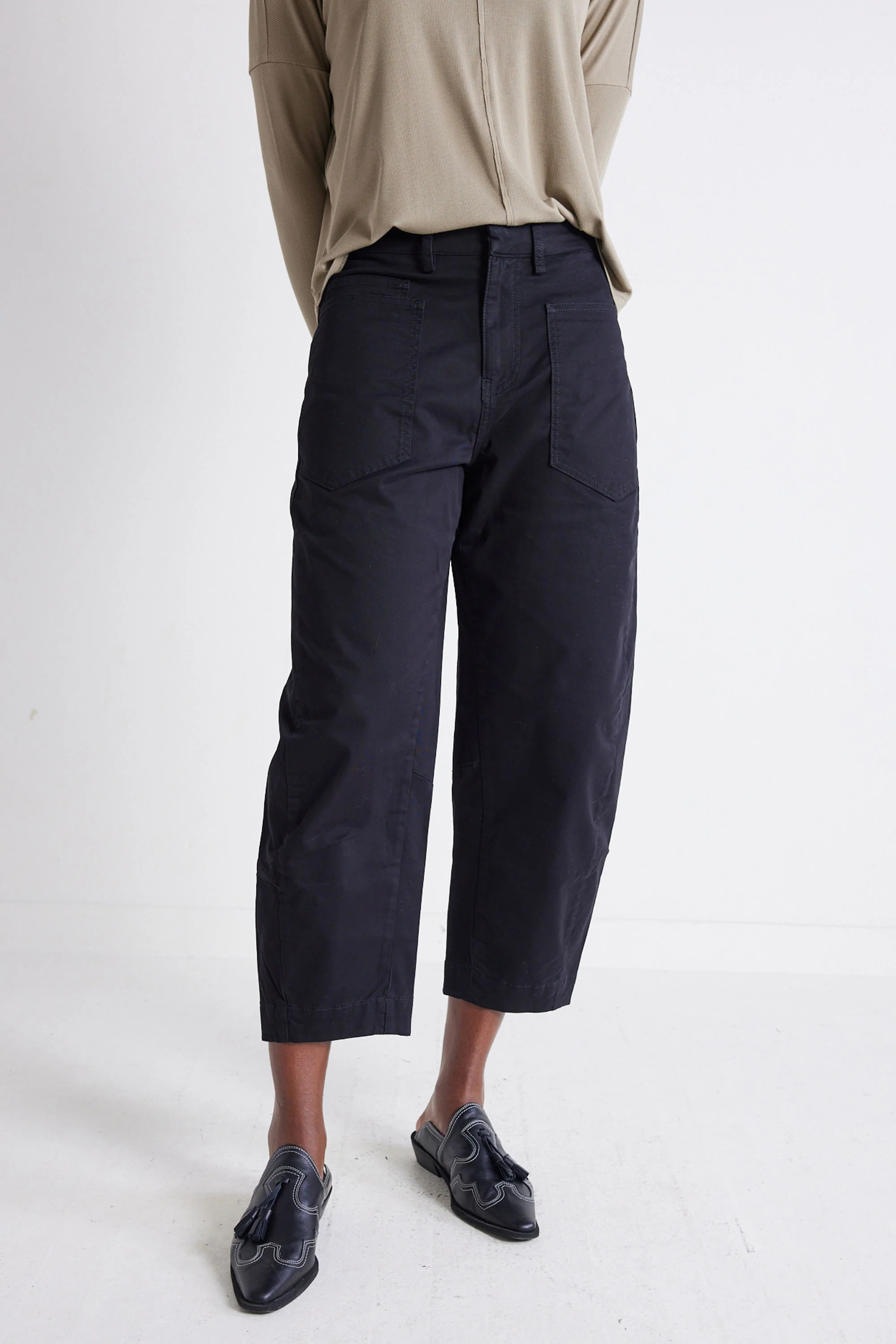 The Slouchy Soft Twill Pants | Ruti