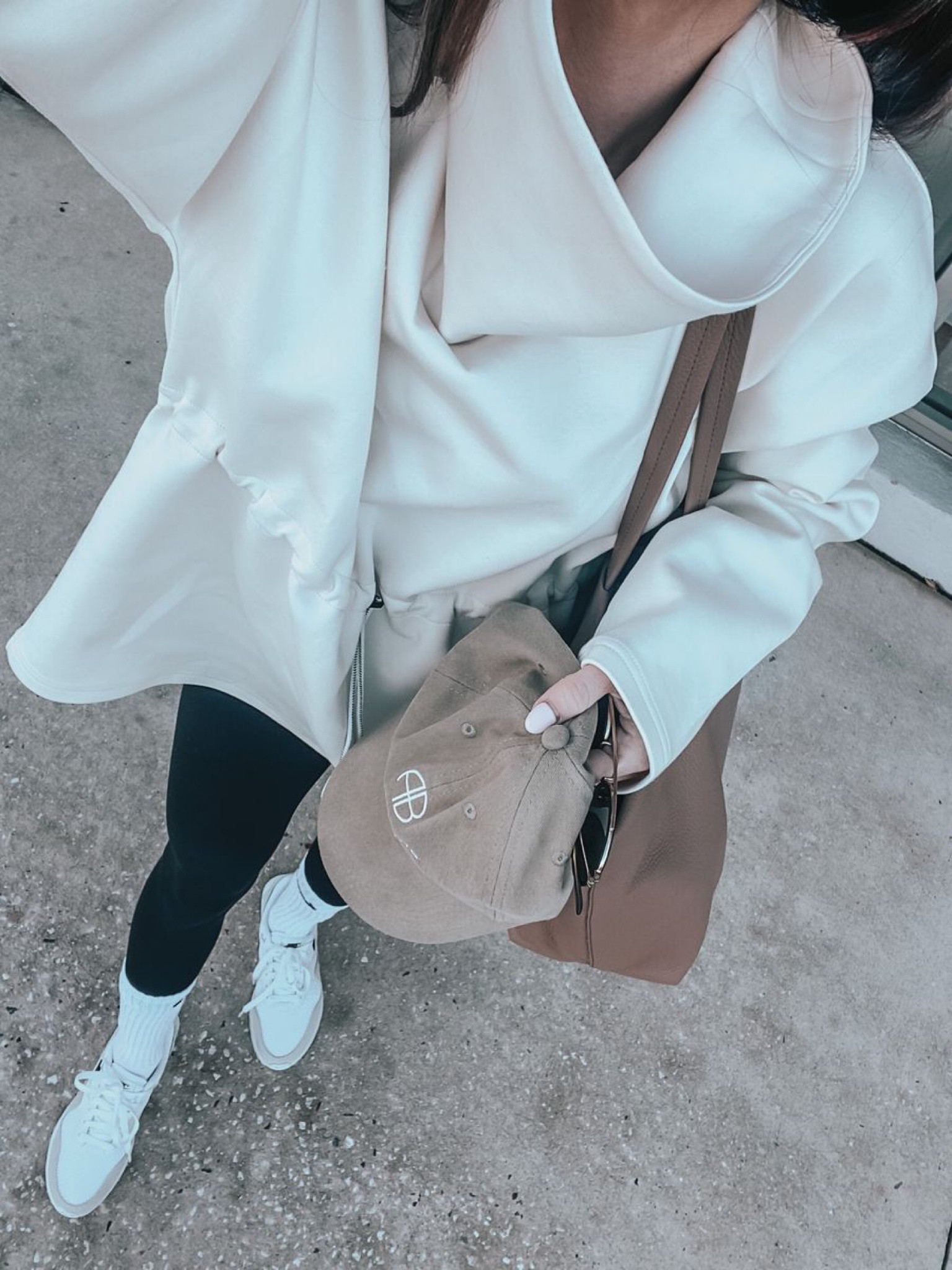 Lululemon NOT ribbed bodysuit // varley sweater / Annie bing baseball cap / nike air max

#LTKshoecrush #LTKSeasonal #LTKunder100