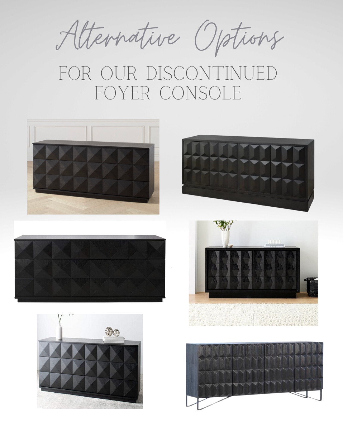 I’ve been searching for some alternatives to our foyer console that’s no longer available.  Hoping that you’ll love these options! 

#LTKhome