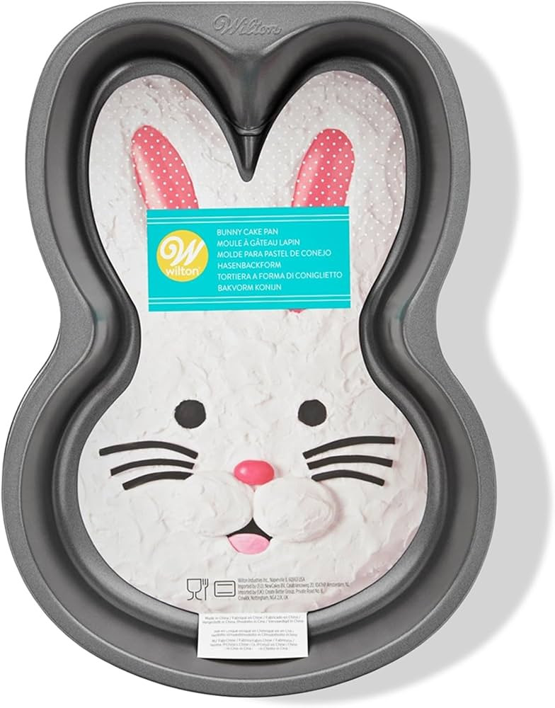 Wilton Bunny Cake Pan Aluminum Non-Stick Heavy Duty Large | Amazon (US)