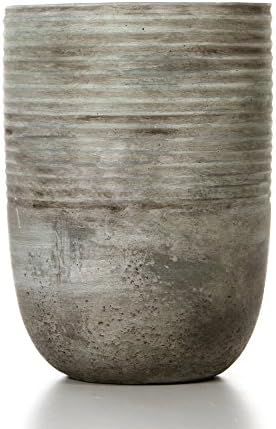 Hosley 7.5" Cement Mid Century Modern Grey Design Planter. Ideal Gift for Weddings Contemporary D... | Amazon (US)