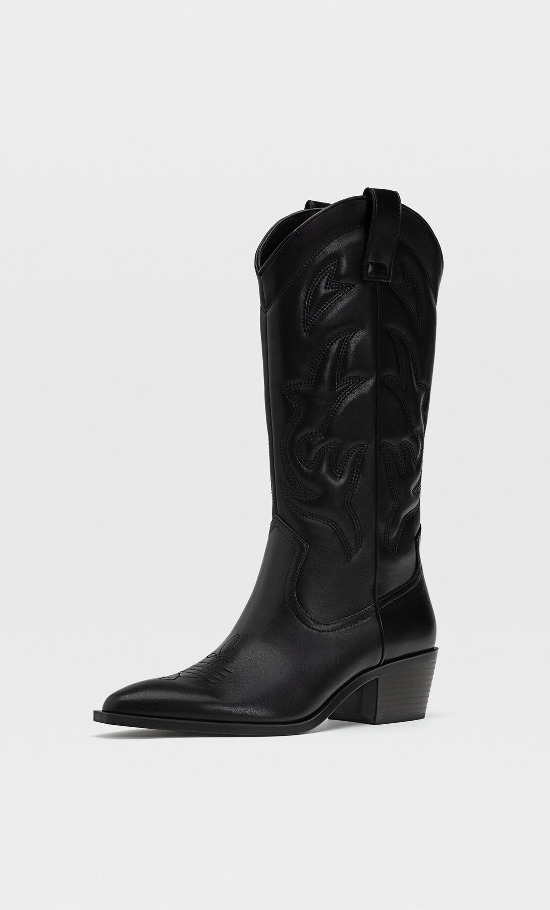 Heeled cowboy boots - Women's fashion | Stradivarius United Kingdom | Stradivarius (UK)