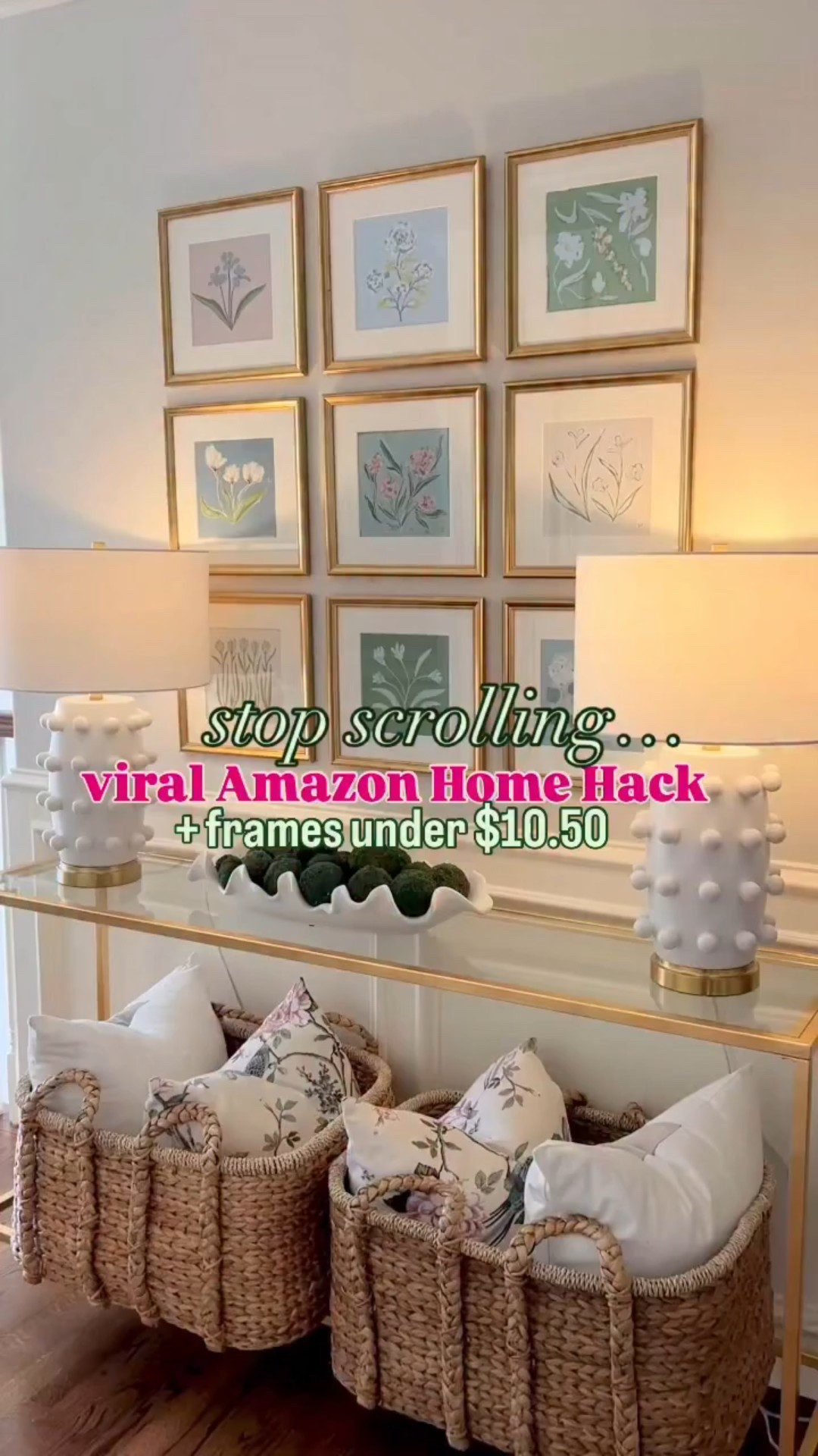 ✨The best gallery wall hanging hack everyone needs! This set of frames comes with this hanging guide to make installation so easy 🎉 Plus these frames are currently under $10.50! Come with glass fronts, already matted, and hanging hardware already installed✨ #amazonhomehack #homehack #interiordesign

#LTKFindsUnder50 #LTKFindsUnder100 

#LTKHome