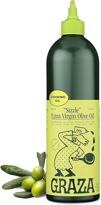 Graza Sizzle Extra Virgin Olive Oil, Cooking Oil - High Polyphenol Peak Harvest EVOO Cooking Oil ... | Amazon (US)