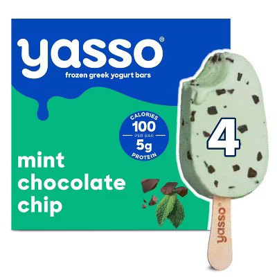 Yasso Frozen Greek Yogurt - Mint Chocolate Chip Bars - 4ct | Target