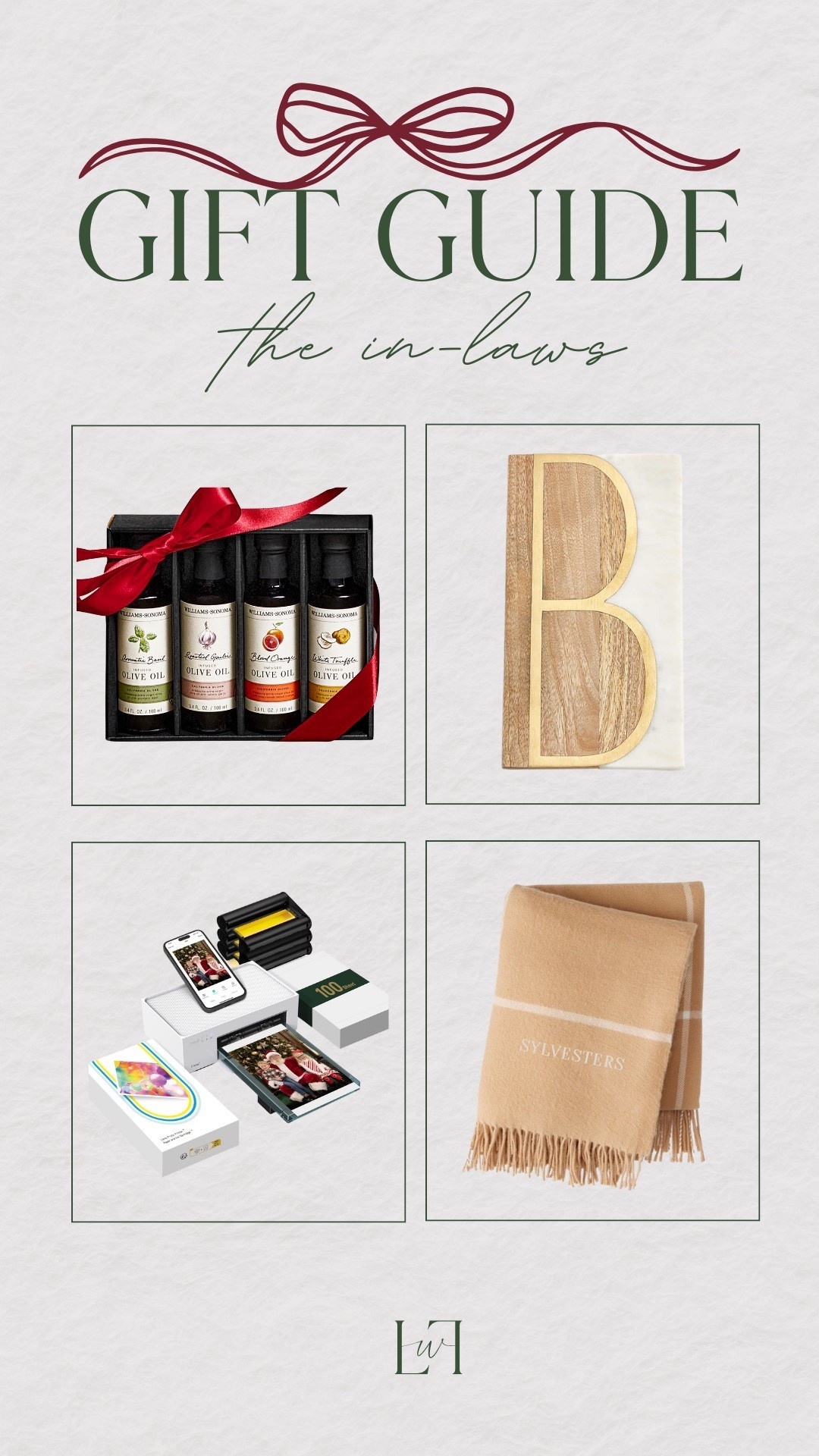 Any of these items would be perfect to gift to your in laws! A great price range with items starting from under $50! 

Life with Loverly, in law gift ideas, classic gifts for family, affordable meaningful gifts, unisex gifts, 2025 gifting for mom and dad 

#LTKHome #LTKHoliday #LTKGiftGuide