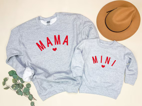 Valentines day matching, Mommy and me outfit, mama and mini shirt, mother daughter shirts, mom an... | Etsy (US)