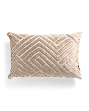 16x24 Cut Velvet Feather Filled Pillow | TJ Maxx