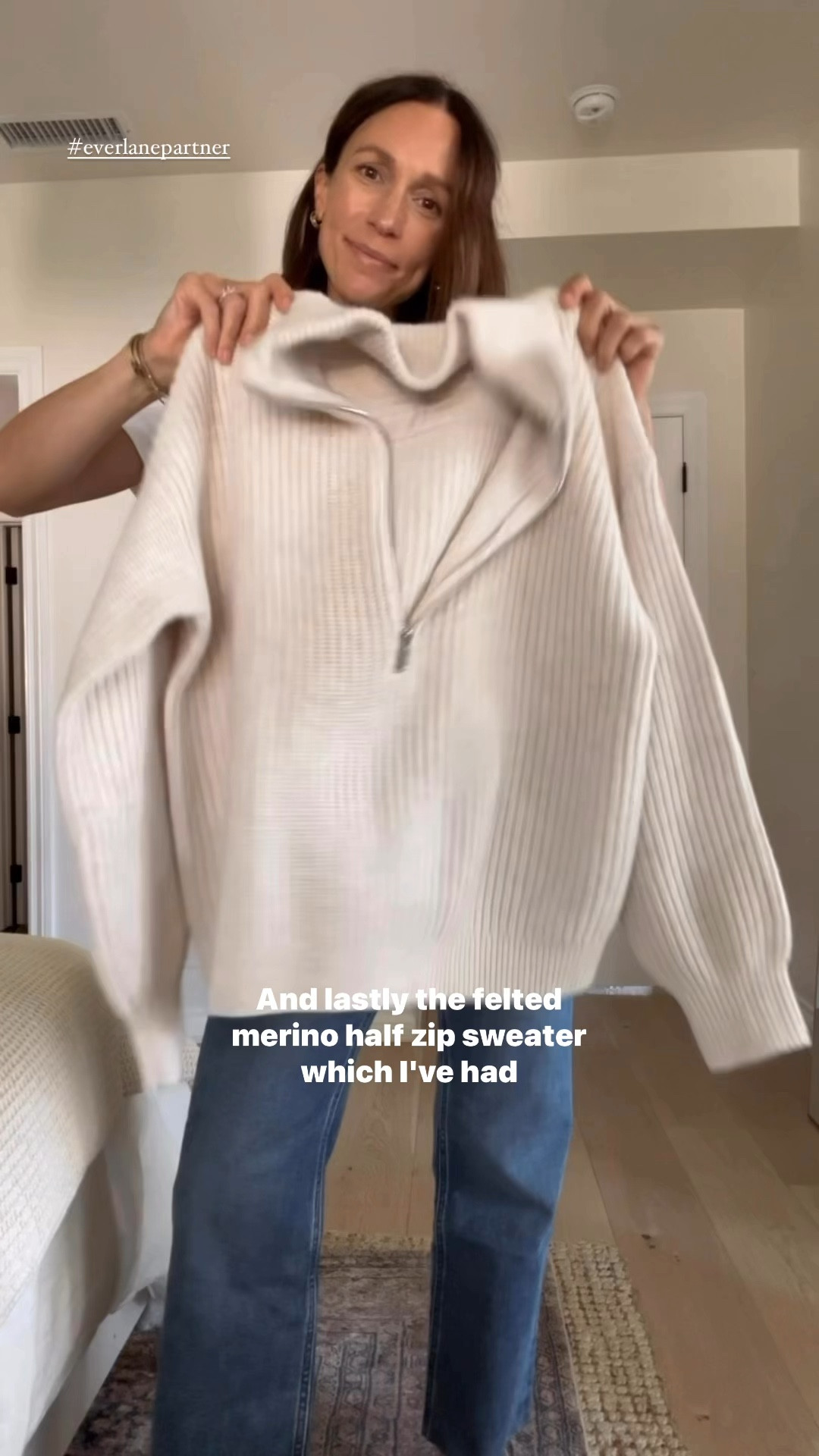 @everlane favorites for early fall this cozy half zip is temporarily 30% off 
#everlanepartner 

#LTKOver40