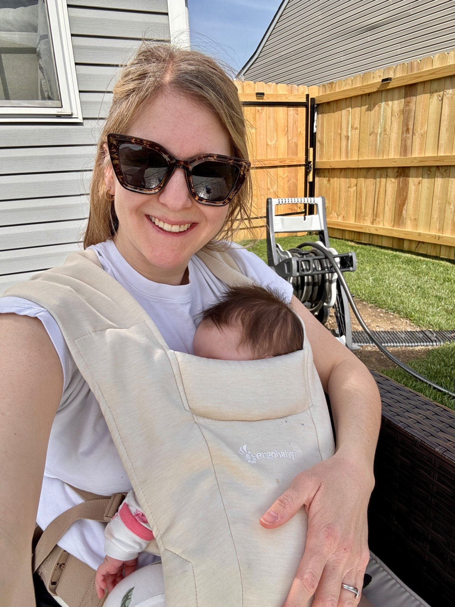 Sunny and 75 day’s with my kids all playing outside! Perfect Sunday. 

This is my favorite newborn carrier! And target sunnies 😎☀️

#LTKBaby #LTKdayinmylife #LTKmomlife